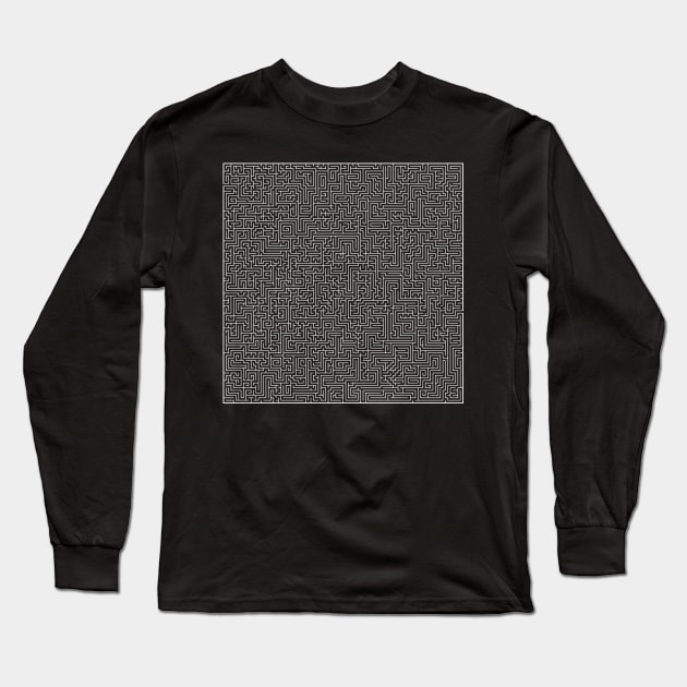 Maze Long Sleeve T-Shirt by Pufahl